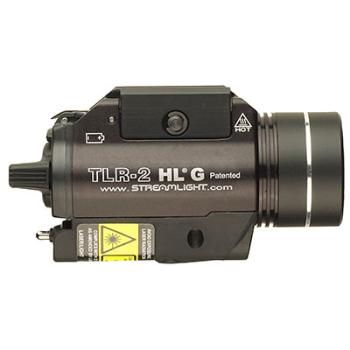 Taktische Lampe mit grünem Laser