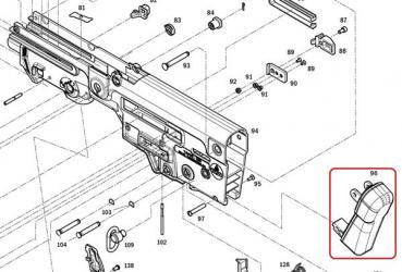 096 - BUTT ASSEMBLY w/ PADDING