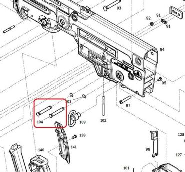 104 - PIN, SEAR MECHANISM-LOCKING