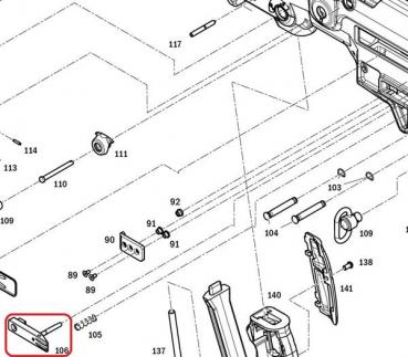 106 - CATCH ASSEMBLY, MAGAZINE